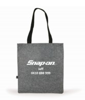 Logoline Felt Tote Bag - RPET - Grey (100 Pack) 